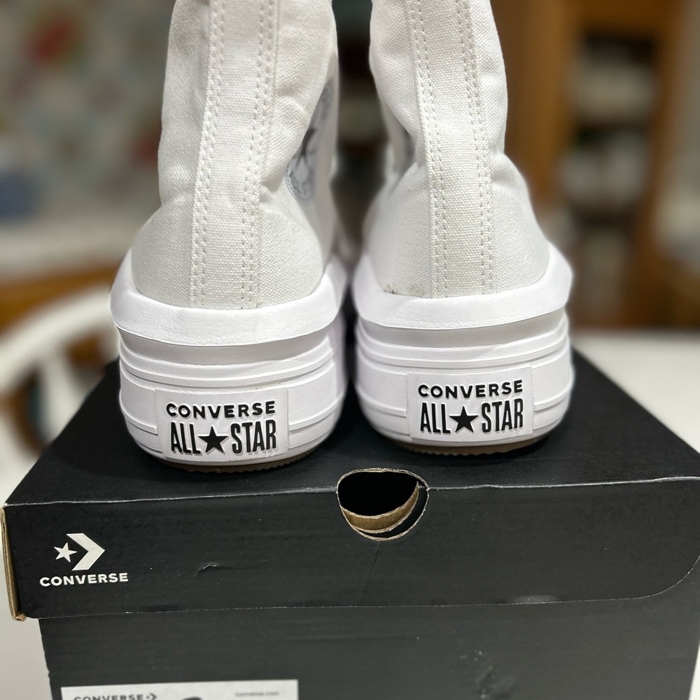 Converse High Top Platform CTAS Hi Move White 9.5 - Picture 3 of 7